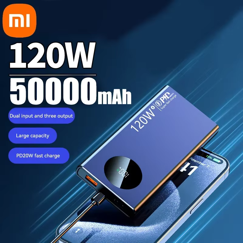 Xiaomi Original 120W Power Bank – 50000mAh Ultra High Capacity