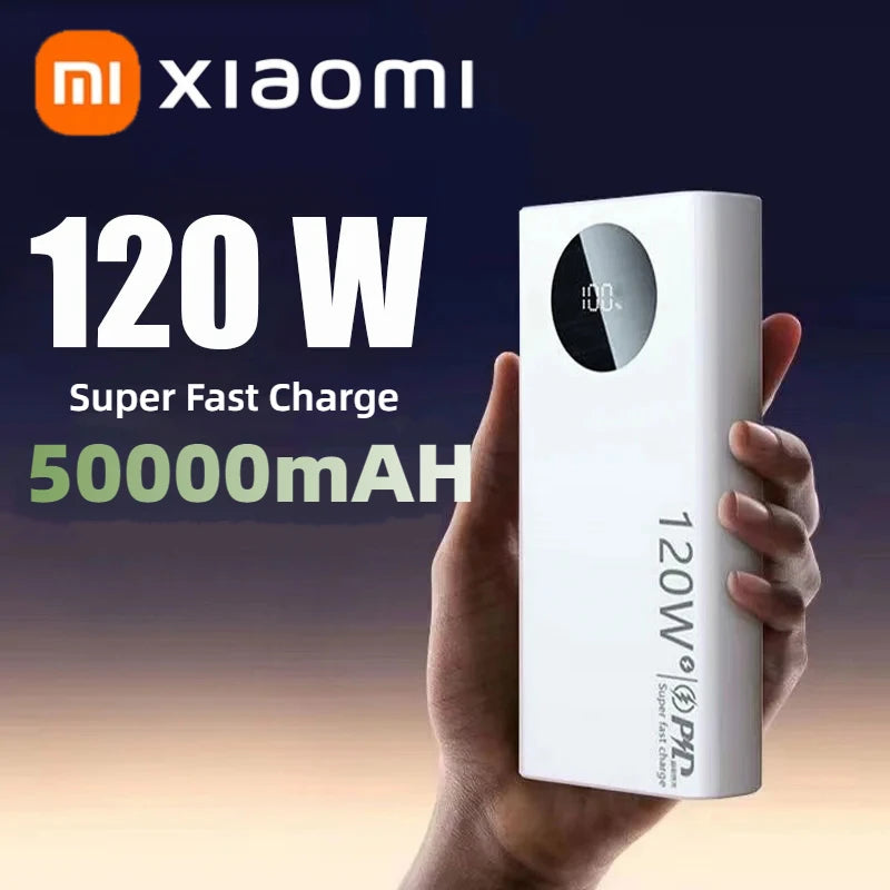 Xiaomi Original 120W Power Bank – 50000mAh Ultra High Capacity