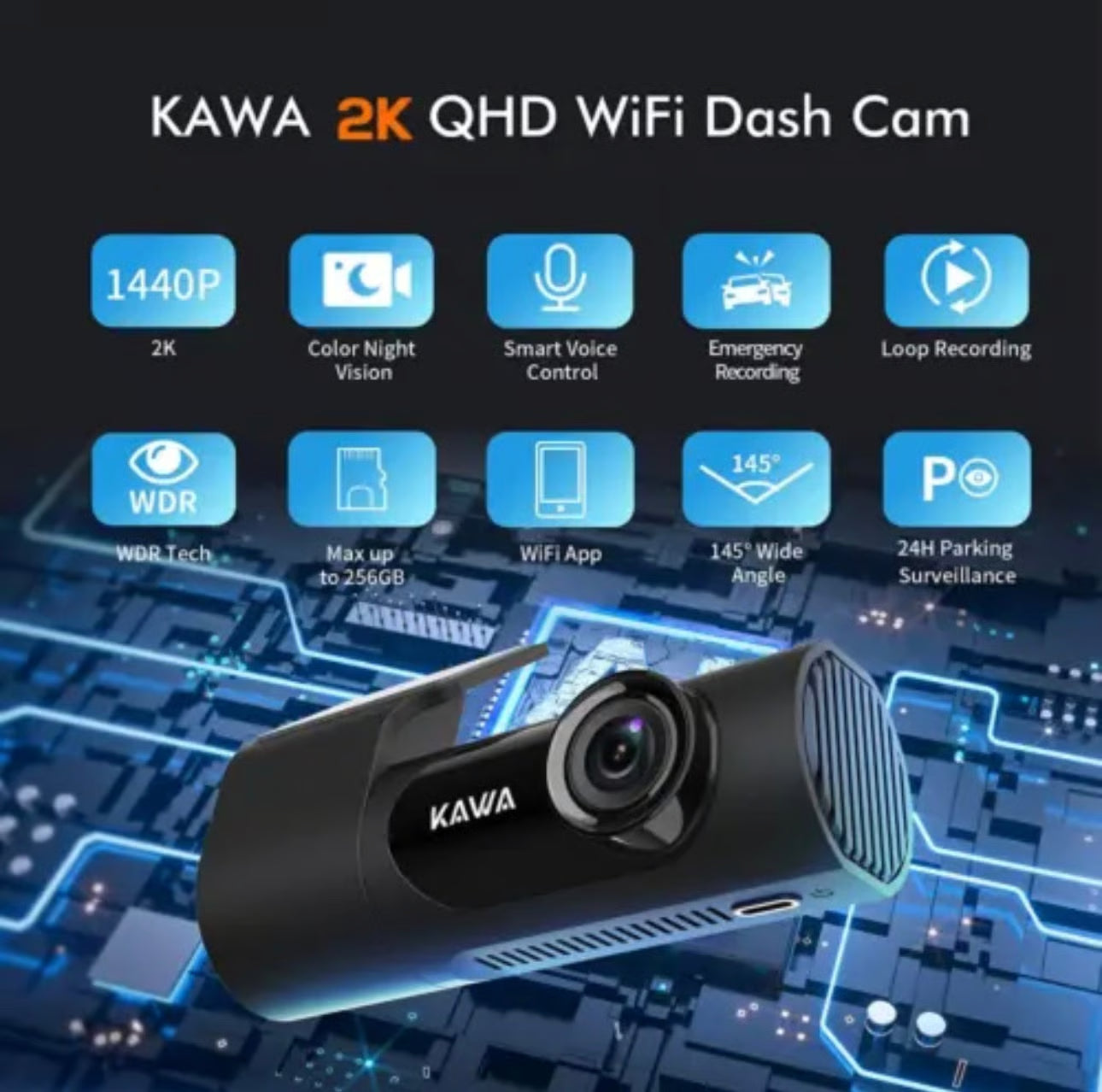 70mai Dash Cam M310 – Black | 2K